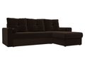 Угловой диван-кровать Верона коричневого цвета