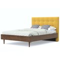 Кровать Альмена 160x200 коричнево-желтого цвета