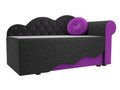 Диван-кровать Тедди черно-фиолетового цвета 