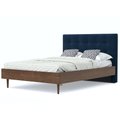 Кровать Альмена 180x200 коричнево-синего цвета