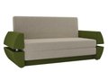 Прямой диван-кровать Атлант Т мини зелено-бежевого цвета