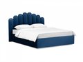 Кровать Queen Sharlotta 160х200 темно-синего цвета с подъемным механизмом