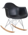 Кресло-качалка Rock черного цвета