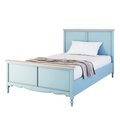 Кровать односпальная Leblanc голубого цвета 120х200