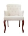 Классическое кресло Deron beige classic с обивкой из льна