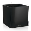  Кашпо Cube 30 черного цвета с системой автополива