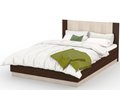 Кровать с подъемным механизмом Аврора 160х200 темно-коричневого цвета