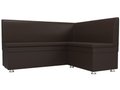 Угловой диван Уют коричневого цвета (экокожа)