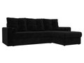 Угловой диван-кровать Верона черного цвета