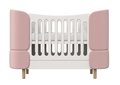 Кроватка-трансформер Kidi Soft 74х143 бело-розового цвета