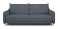 Прямой диван-кровать Бьёрг темно-серого цвета