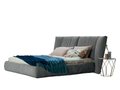 Кровать Prizma 160х200 серого цвета