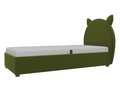 Детская кровать Бриони 82х188 зеленого цвета с подъемным механизмом 