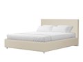 Кровать Кариба 180х200 бежевого цвета с подъемным механизмом (экокожа)