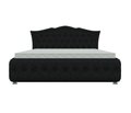 Кровать Герда 160х200 черного цвета с подъемным механизмом 