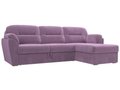 Угловой диван-кровать Бостон сиреневого цвета 