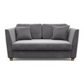 Двухместный диван-кровать Уолтер M серого цвета