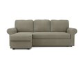 Угловой диван-кровать левый Tulon бежево-серого цвета