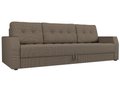 Прямой диван-кровать Атлантида коричневого цвета