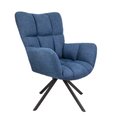Поворотное кресло Colorado темно-синего цвета