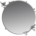 Зеркало Терра Серебро серебряного цвета