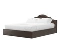 Кровать Афина 160х200 темно-коричневого цвета с подъемным механизмом (экокожа)