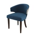 Стул-кресло мягкий Verbena серо-синего цвета