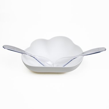 Миска для салата Qualy cloud пластиковая