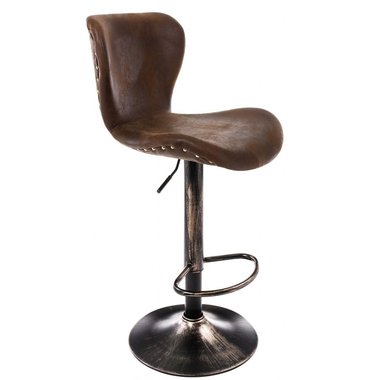 Барный стул Over vintage brown коричневого цвета