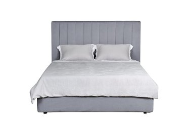 Кровать Andrea серо-голубого цвета c подъемным механизмом 160х200