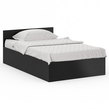 Кровать Стандарт 120х200 черно-коричневого цвета