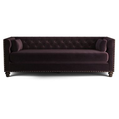 Раскладной диван Chesterfield Florence SFR фиолетового цвета