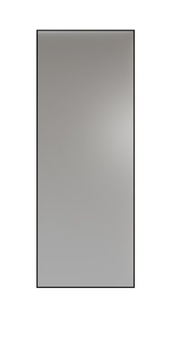 Зеркало настенное прямоугольное из стали черного цвета
