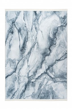 Рельефный ковер Peri 120x160 серого цвета