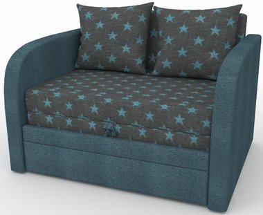 Детский диван-кровать Малыш темно-синего цвета
