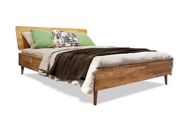 Кровать Ирвинг 160x200 светло-коричневого цвета