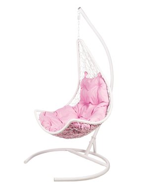 Кресло подвесное Wind с розовой подушкой