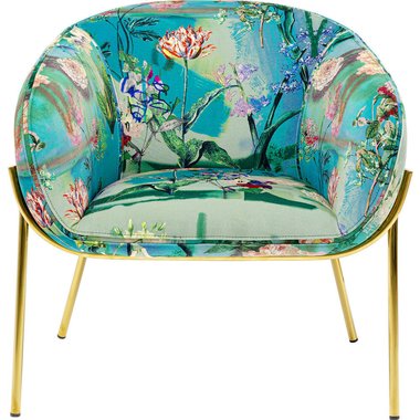 Кресло Asian Garden с растительным принтом