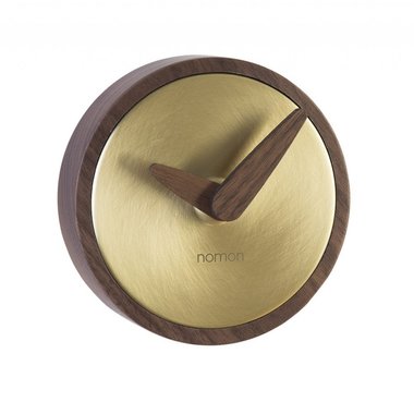 Часы настенные Atomo коричнево-золотого цвета