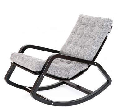 Кресло-качалка Онтарио серого цвета