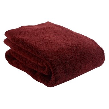 Полотенце для рук из хлопка бордового цвета