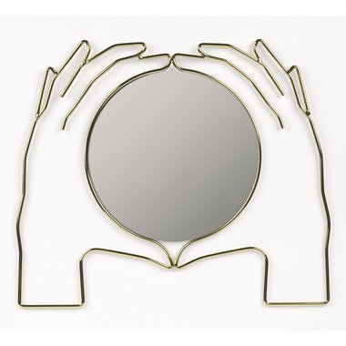 Зеркало настенное Xeria в раме золотого цвета