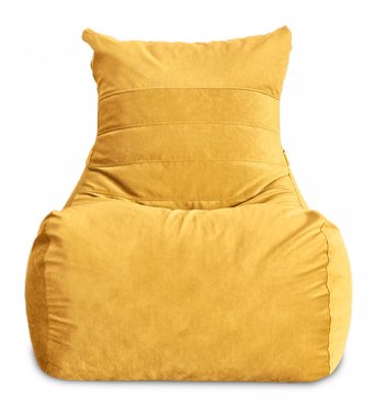 Кресло мешок Чилаут Maserrati 11 XL желтого цвета