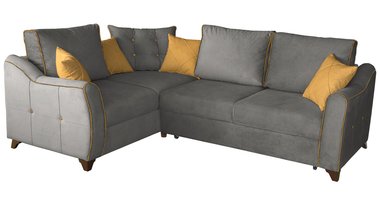 Угловой диван-кровать Френсис темно-серого цвета