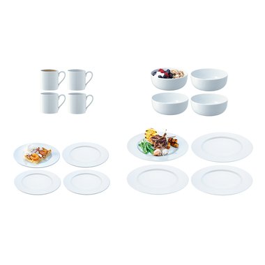 Набор посуды на 16 предметов LSA dine с бортиком 