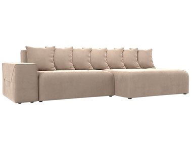 Угловой диван-кровать Кёльн бежевого цвета