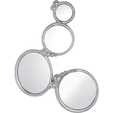 Зеркало Boccia Quattro серебряного цвета