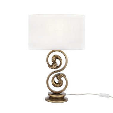 Настольная лампа Lantana с белым абажуром