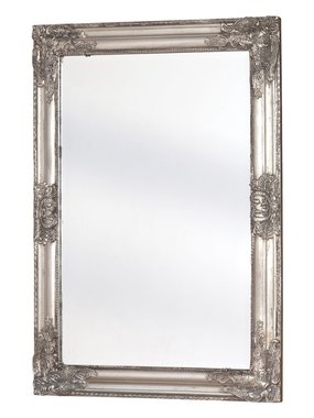 Настенное зеркало Antique в раме серебряного цвета 