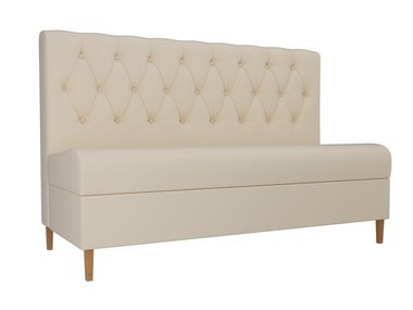 Прямой диван Бремен бежевого цвета (экокожа)